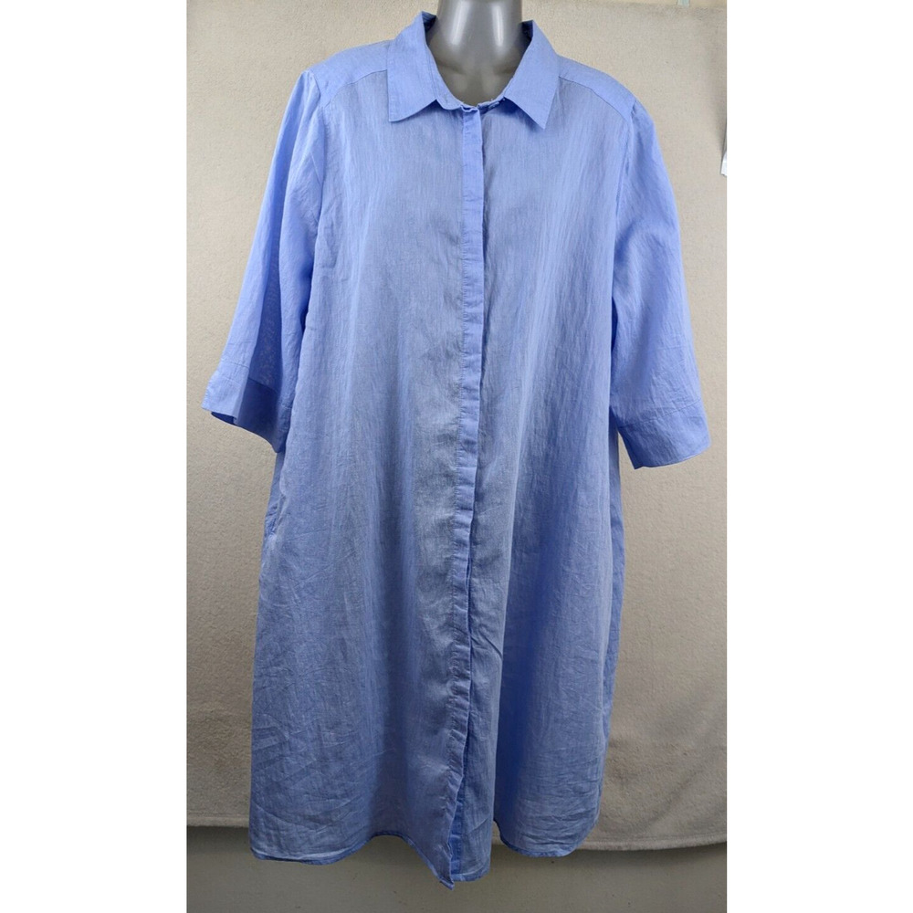 Ulla Popken Light Blue Midi Dress